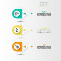 Infographic template business concept with workflow. vector