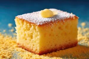 stock photo of sponge cake food photography AI Generated