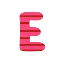 Letter E, logo, icon. Illustration for printing, backgrounds, covers and packaging. Image can be used for greeting cards, posters, stickers and textile. Isolated on white background. vector