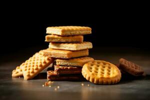 stock photo of biscuit food photography AI Generated