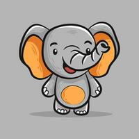 cute elephant vector