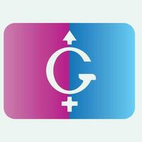 male and female gender logos vector