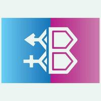 diagonal icon logo gender vector