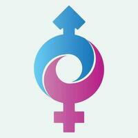 male and female gender logos vector