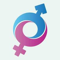 male and female gender logos vector