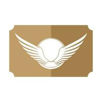 wings illustration design icon logo vector