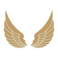 Bird wings illustration logo. vector