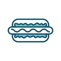 hot dog icon vector design template in white background