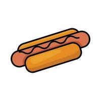 hot dog icon vector design template in white background