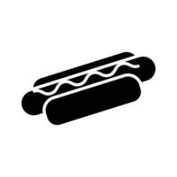 hot dog icon vector design template in white background