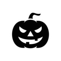 Víspera de Todos los Santos calabaza icono vector diseño modelo en blanco antecedentes