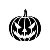 Víspera de Todos los Santos calabaza icono vector diseño modelo en blanco antecedentes