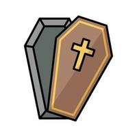 coffin icon vector design template