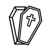 coffin icon vector design template