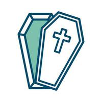 coffin icon vector design template