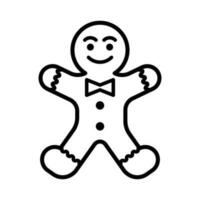 gingerbread icon vector design template in white background