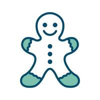 gingerbread icon vector design template in white background
