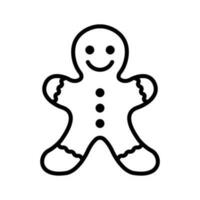 gingerbread icon vector design template in white background