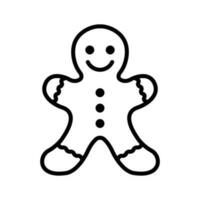 gingerbread icon vector design template in white background