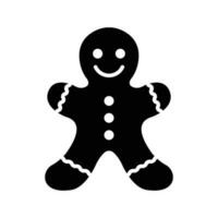 gingerbread icon vector design template in white background