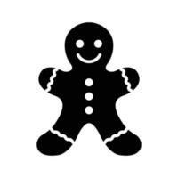 gingerbread icon vector design template in white background