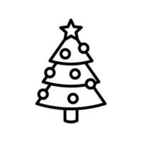 christmas tree icon vector design in white background