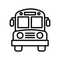 bus icon vector design template in white background