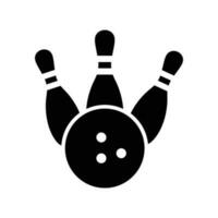 bowling icon vector design template in white background