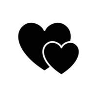 heart - valentine icon vector design template in white background