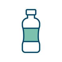 agua botella icono vector diseño modelo en blanco antecedentes