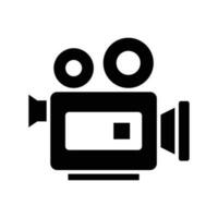 video camera icon vector design template in white background