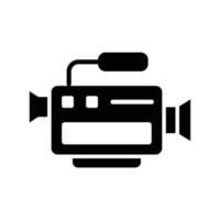 video camera icon vector design template in white background