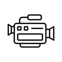 video camera icon vector design template in white background