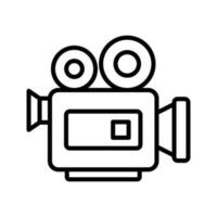 vídeo cámara icono vector diseño modelo en blanco antecedentes