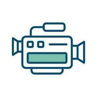 video camera icon vector design template in white background