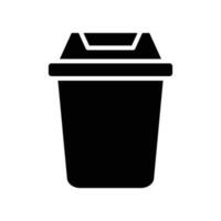 trash can icon vector design template in white background