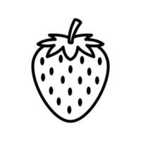 strawberry icon vector design template in white background