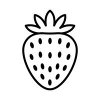 strawberry icon vector design template in white background