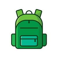 school bag icon vector design template in white background