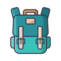 school bag icon vector design template in white background