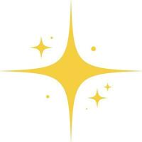 Yellow Sparkle Star vector