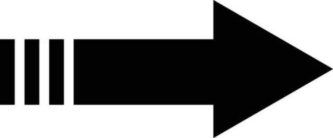 flecha plano icono forma vector