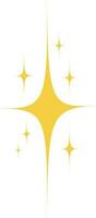 Yellow Sparkle Star vector