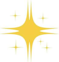 Yellow Sparkle Star vector