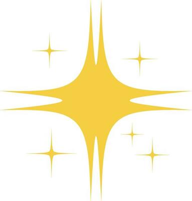 Yellow Sparkle Star