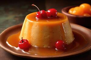 stock photo of putchin pudding food photography