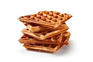 stock photo of waffles food photography studio light AI Generated