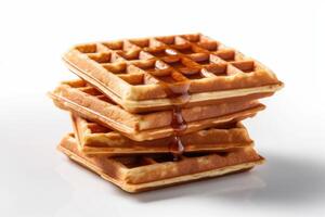 stock photo of waffles food photography studio light AI Generated