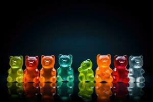 stock photo of gummy bear candys food photography AI Generated