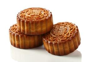 stock photo of mooncake food photography studio light AI Generated